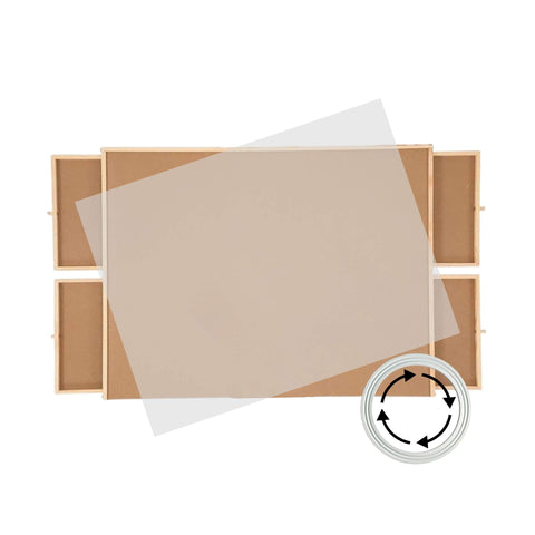 Darrahopens Gift & Novelty > Games > Jigsaw Puzzles & Accessories Social Hike 1500pcs Puzzle Board 4 Drawer with Cover - Wooden Rotating Tabletop