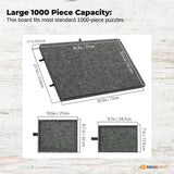 Darrahopens Gift & Novelty > Games > Jigsaw Puzzles & Accessories Social Hike Puzzle Felt Board 1000pcs - Folding Portable Stand Cover and Drawers