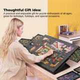 Darrahopens Gift & Novelty > Games > Jigsaw Puzzles & Accessories Social Hike Puzzle Felt Board 1500pcs - Folding Portable Stand Cover and Drawers