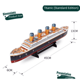 Darrahopens Gift & Novelty > Games > Jigsaw Puzzles & Accessories Standard Edition (35Pieces) 3D Titanic Ship Model Puzzle Kit - DIY Nautical Series Toy for Kids & Adults, Educational Building Blocks
Number of pieces