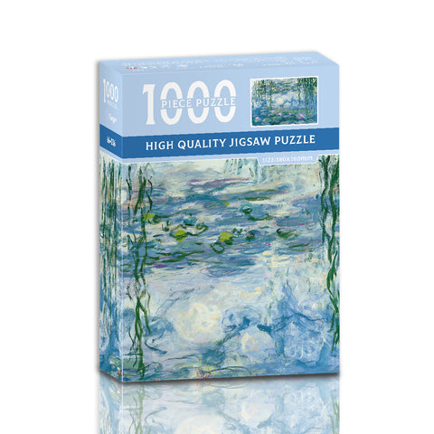 Darrahopens Gift & Novelty > Games > Jigsaw Puzzles & Accessories Water lilies 1000-Piece Jigsaw Puzzle – High-Quality Artistic Puzzle for Adults, Stress Relief & Mental Exercise（66-036）