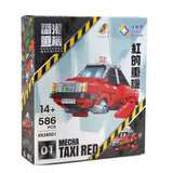 Darrahopens Gift & Novelty > Games Kalos Hong Kong Machines Robot Red Taxi Building Block Set 586pcs 14+