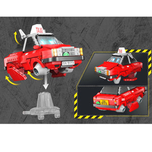 Darrahopens Gift & Novelty > Games Kalos Hong Kong Machines Robot Red Taxi Building Block Set 586pcs 14+