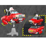 Darrahopens Gift & Novelty > Games Kalos Hong Kong Machines Robot Red Taxi Building Block Set 586pcs 14+