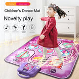 Darrahopens Gift & Novelty > Games > Video Games Kids Electronic Dance Mat Princess Theme Musical Rhythm Game with LED Lights Adjustable Volume Non-Slip Floor Playmat for Girls Age 3+