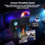 Darrahopens Gift & Novelty > Games > Video Games Studio Controller Keyboard Stream Controller Customizable Deck with 15 Shortcut Keys for Multi Applications Triggered in PC for Streaming Studio Work Game