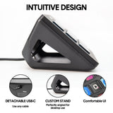 Darrahopens Gift & Novelty > Games > Video Games Studio Controller Keyboard Stream Controller Customizable Deck with 15 Shortcut Keys for Multi Applications Triggered in PC for Streaming Studio Work Game