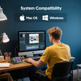 Darrahopens Gift & Novelty > Games > Video Games Studio Controller Keyboard Stream Controller Customizable Deck with 15 Shortcut Keys for Multi Applications Triggered in PC for Streaming Studio Work Game
