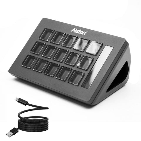 Darrahopens Gift & Novelty > Games > Video Games Studio Controller Keyboard Stream Controller Customizable Deck with 15 Shortcut Keys for Multi Applications Triggered in PC for Streaming Studio Work Game