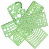 Darrahopens Gift & Novelty > Novelty > Jewellery Making Kits 11Pcs Plastic Geometric Template Ruler Stencil Set Measuring Tool