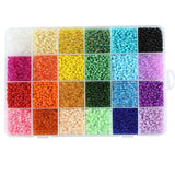 Darrahopens Gift & Novelty > Novelty > Jewellery Making Kits 12000Pcs 3mm 24-Colour Glass Seed Bracelet Beads Kit