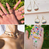 Darrahopens Gift & Novelty > Novelty > Jewellery Making Kits 12000Pcs 3mm 24-Colour Glass Seed Bracelet Beads Kit