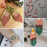 Darrahopens Gift & Novelty > Novelty > Jewellery Making Kits 12000Pcs 3mm 24-Colour Glass Seed Bracelet Beads Kit