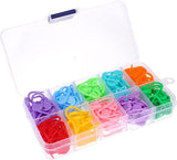 Darrahopens Gift & Novelty > Novelty > Jewellery Making Kits 130 pieces - 13 pieces of each of 10 colors - plastic safety pins - knitting markers - crochet hook clips