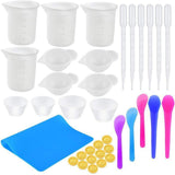 Darrahopens Gift & Novelty > Novelty > Jewellery Making Kits 36PCS Silicone Mixing and Measuring Cup Set for Resin Casting and DIY Craft Projects