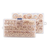 Darrahopens Gift & Novelty > Novelty > Jewellery Making Kits 414pcs DIY Beading Kit Round Wooden Beads Set Craft Jewelry Supplies Home Decor