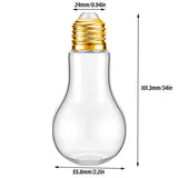 Darrahopens Gift & Novelty > Novelty > Jewellery Making Kits 50PCS 100ML Transparent Bulb Bottle Plastic Candy Jar Storage Container Reusable