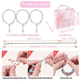 Darrahopens Gift & Novelty > Novelty > Jewellery Making Kits 67PCS Blue DIY Charm Necklace & Bracelet Making Kit - Creative Jewelry Craft Set with Colorful Drip Oil Pendants & Metal Beads