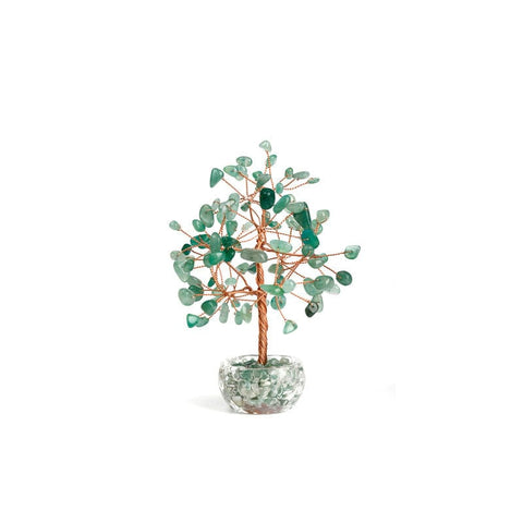 Darrahopens Gift & Novelty > Novelty > Jewellery Making Kits Aventurine - Green Crystal Natural Crystal Wealth Tree -Feng Shui Decor, Elegant Office Desk Ornament