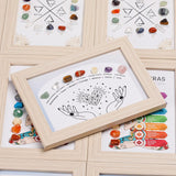 Darrahopens Gift & Novelty > Novelty > Jewellery Making Kits Constellation A Healing Crystal Stone Photo Frame Feng Shui or Hanging Home Wall Decoration, Office Gifts