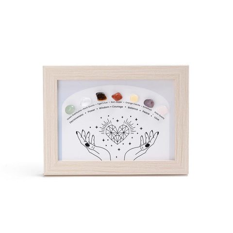 Darrahopens Gift & Novelty > Novelty > Jewellery Making Kits Constellation A Healing Crystal Stone Photo Frame Feng Shui or Hanging Home Wall Decoration, Office Gifts