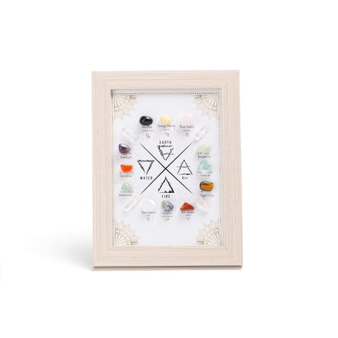 Darrahopens Gift & Novelty > Novelty > Jewellery Making Kits Constellation B Healing Crystal Stone Photo Frame Feng Shui or Hanging Home Wall Decoration, Office Gifts
