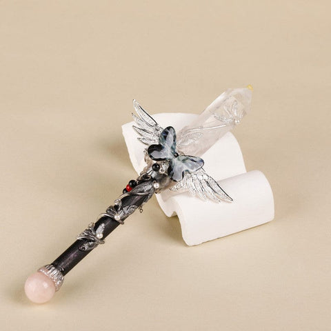 Darrahopens Gift & Novelty > Novelty > Jewellery Making Kits Handmade Crystal Wand, Natural Raw Gemstone Scepter, Magic Healing Wand White Crystal