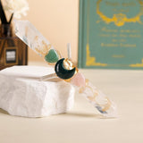 Darrahopens Gift & Novelty > Novelty > Jewellery Making Kits Handmade Crystal Wand Natural Stone Scepter Raw Gemstone Magic Wand Healing Tool White Crystal A