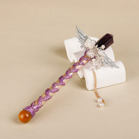 Darrahopens Gift & Novelty > Novelty > Jewellery Making Kits Handmade Crystal Wand, Raw Gemstone Scepter, Natural Magic Wand Fluorite