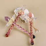 Darrahopens Gift & Novelty > Novelty > Jewellery Making Kits Handmade Crystal Wand, Raw Gemstone Scepter, Natural Magic Wand Green Fluorite