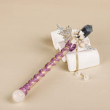 Darrahopens Gift & Novelty > Novelty > Jewellery Making Kits Handmade Crystal Wand, Raw Gemstone Scepter, Natural Magic Wand Green Fluorite
