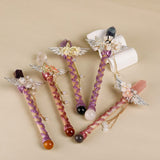 Darrahopens Gift & Novelty > Novelty > Jewellery Making Kits Handmade Crystal Wand, Raw Gemstone Scepter, Natural Magic Wand Green Fluorite