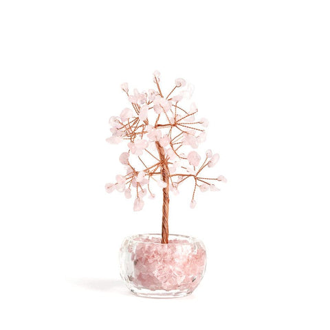Darrahopens Gift & Novelty > Novelty > Jewellery Making Kits Pink Crystal Wealth Tree -Feng Shui Decor, Elegant Office Desk Ornament