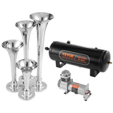 Darrahopens Gift & Novelty > Novelty > Jewellery Making Kits VEVOR Train Horns Kit, 4 Trumpet Air Horn Kit, 150dB Train Horns for Pickup Trucks, 12V 160 psi Air Compressor 2.6 Gal/10 L Tank with Gauge for Any 12V Vehicle Car Truck Train Van Boat