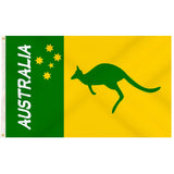 Darrahopens Gift & Novelty > Novelty > Novelty Gifts 12x Australian Green and Yellow Flag – 90x150cm Australia Day