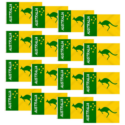 Darrahopens Gift & Novelty > Novelty > Novelty Gifts 12x Australian Green and Yellow Flag – 90x150cm Australia Day