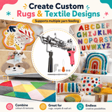 Darrahopens Gift & Novelty > Novelty > Novelty Gifts 2-in-1 Electric Tufting Gun for Carpet & Rugs, Cut & Loop Pile, 7–18mm Adjustable, 100W, 100–240V, AU Plug In Australia - Darrahopens