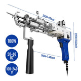 Darrahopens Gift & Novelty > Novelty > Novelty Gifts 2-in-1 Electric Tufting Gun for Carpet & Rugs, Cut & Loop Pile, 7–18mm Adjustable, 100W, 100–240V-BLUE In Australia - Darrahopens