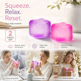 Darrahopens Gift & Novelty > Novelty > Novelty Gifts 2 Pack Purple & Pink Ice Cube Squishy Mix, Gentle Dual Squish To Release Daily Stress, Holiday Pair In Australia - Darrahopens