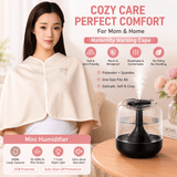 Darrahopens Gift & Novelty > Novelty > Novelty Gifts 2 pcs Relaxing Winter Set - Beige Nursing Cape and Black Mini Humidifier Soothing – Soft Postpartum Shawl & 650ml USB Air Humidifier for Home Comfort，Relax Self Care Present for Women