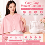 Darrahopens Gift & Novelty > Novelty > Novelty Gifts 2 pcs Relaxing Winter Set - Pink  Nursing Cape and White Mini Humidifier Soothing – Soft Postpartum Shawl & 650ml USB Air Humidifier for Home Comfort，Relax Self Care Present for Women