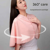 Darrahopens Gift & Novelty > Novelty > Novelty Gifts 2 pcs Relaxing Winter Set - Purple Nursing Cape and Black Mini Humidifier Soothing – Soft Postpartum Shawl & 650ml USB Air Humidifier for Home Comfort，Relax Self Care Present for Women