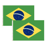 Darrahopens Gift & Novelty > Novelty > Novelty Gifts 2x Brazil Country Flags Heavy Duty Brasil World Cup Brazilian  - 150cm x 90cm