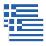 Darrahopens Gift & Novelty > Novelty > Novelty Gifts 2x Greece Country Flags Greek Heavy Duty National Olympics Europe - 150cm x 90cm