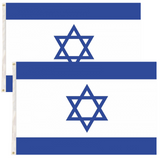 Darrahopens Gift & Novelty > Novelty > Novelty Gifts 2x Israel Israeli Country Flags Heavy Duty Star Of David Jewish - 150cm x 90cm