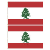 Darrahopens Gift & Novelty > Novelty > Novelty Gifts 2x Lebanon Lebanese Country Flags Heavy Duty Outdoor - 150cm x 90cm