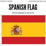 Darrahopens Gift & Novelty > Novelty > Novelty Gifts 2x Spain Spanish Country Flags Heavy Duty Outdoor España - 150cm x 90cm
