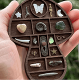 Darrahopens Gift & Novelty > Novelty > Novelty Gifts 3.1 Inch Mini brown Mushroom Shape Rock Specimen Storage Box Crystal Mineral Display Case Gemstone Rock Organizer Holder In Australia - Darrahopens