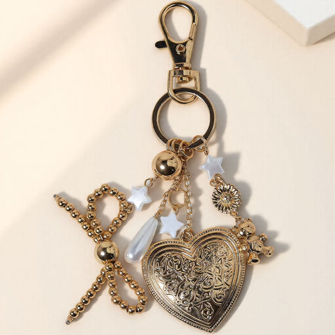 Darrahopens Gift & Novelty > Novelty > Novelty Gifts #3544 Bohemian Vintage Metal Keychain Bag Charm - Handcrafted Lucky Ethnic Bag Styling Accessory & Mother's Day Gift
