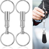 Darrahopens Gift & Novelty > Novelty > Novelty Gifts 4X Detachable Quick Release Removable Keyring Keychain Key Ring Pull Apart Split